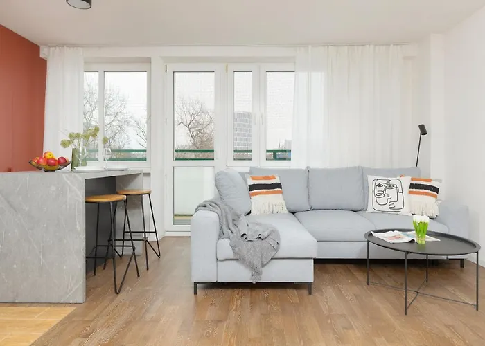 Modern Studio With Balcony Warsaw Mokotow By Noclegi Renters