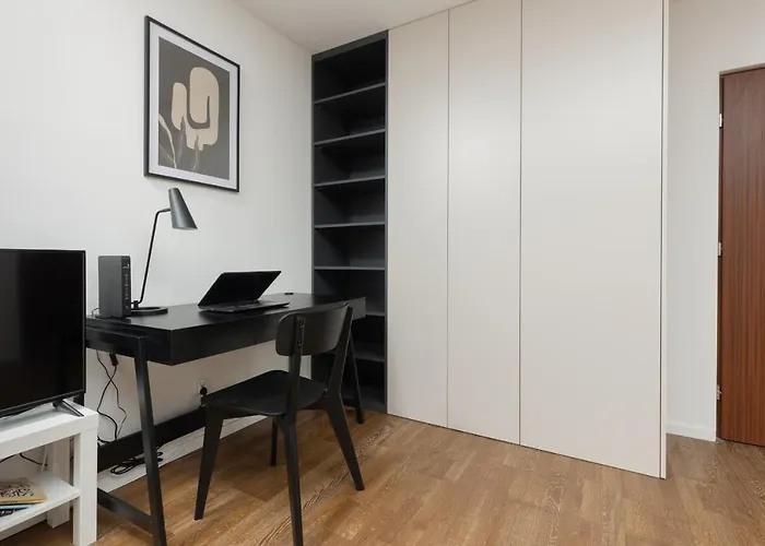 Modern Studio With Balcony Warsaw Mokotow By Noclegi Renters